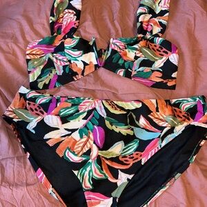Time and Tru Multicolor Bikini Set